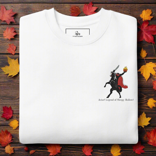 Legend of Sleepy Hollow | Soft-Wash Sweatshirt | Embroidered | Black Variant | Pumpkins - Syntax & Alchemy