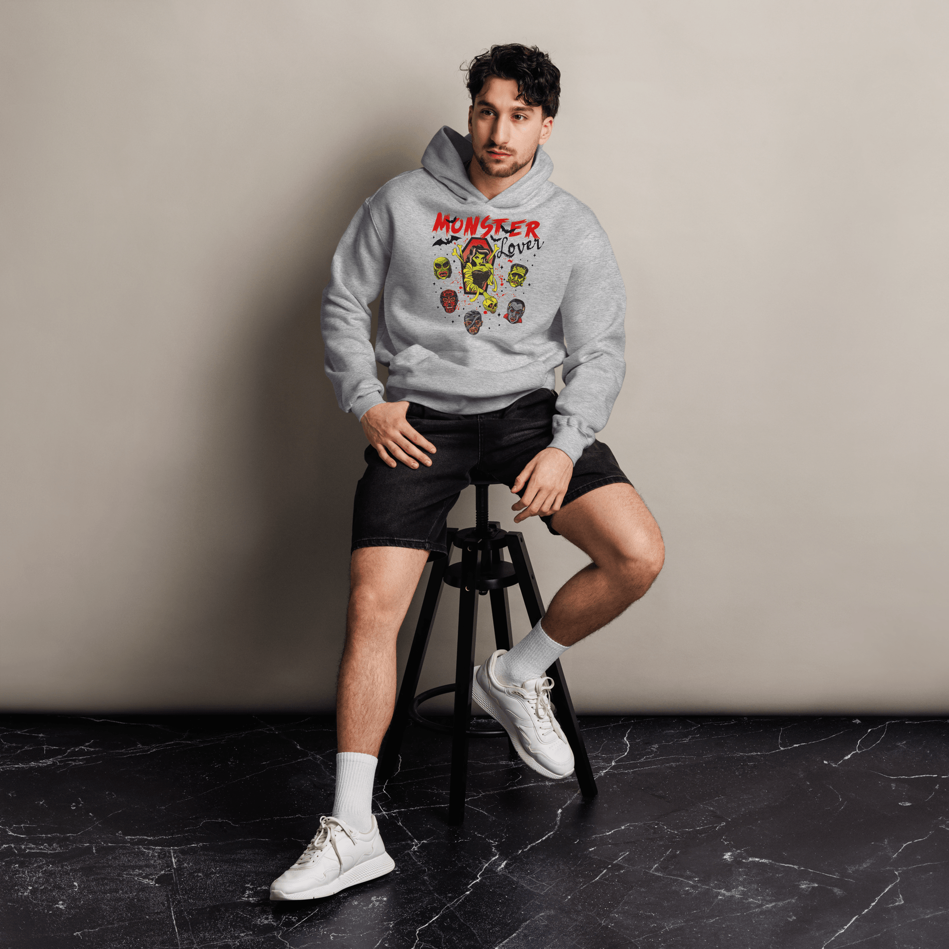 Monster Lover | Oversized Unisex Fleece Hoodie - Syntax & Alchemy