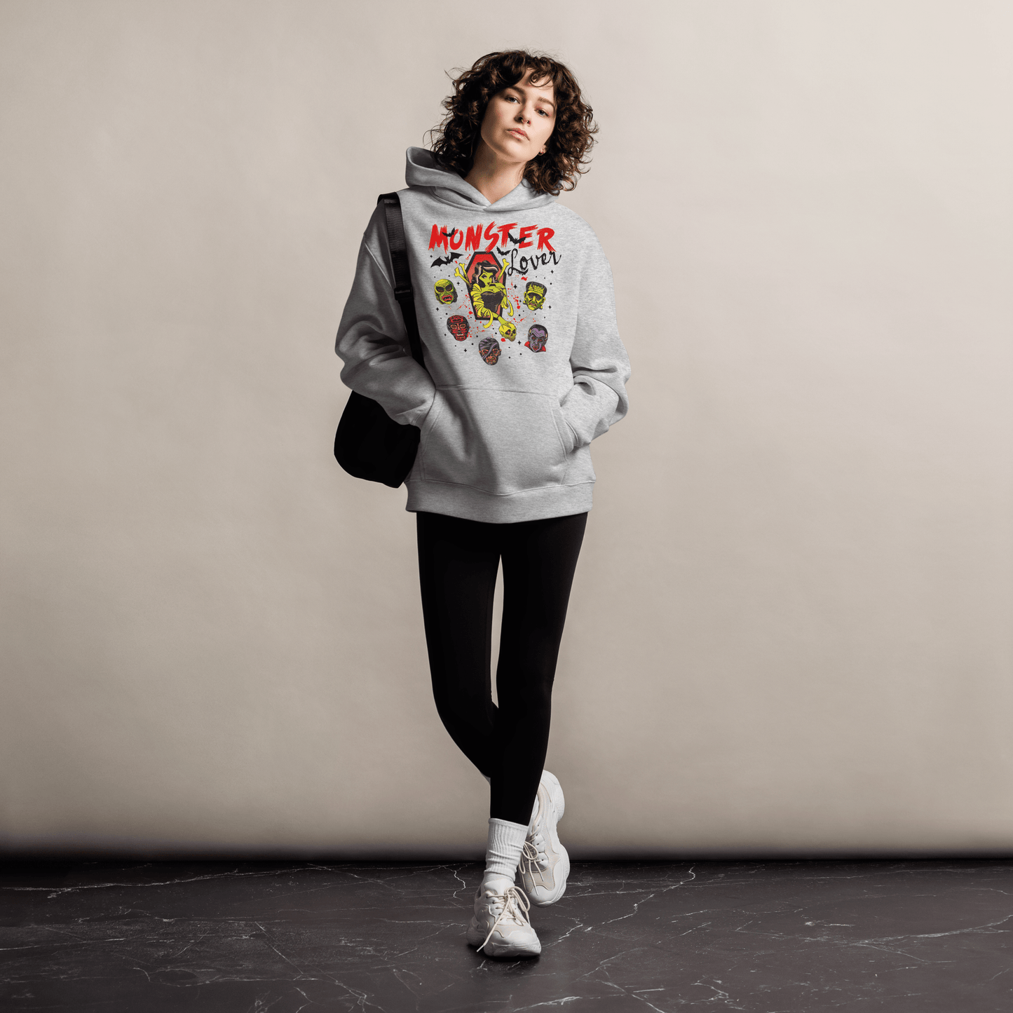 Monster Lover | Oversized Unisex Fleece Hoodie - Syntax & Alchemy