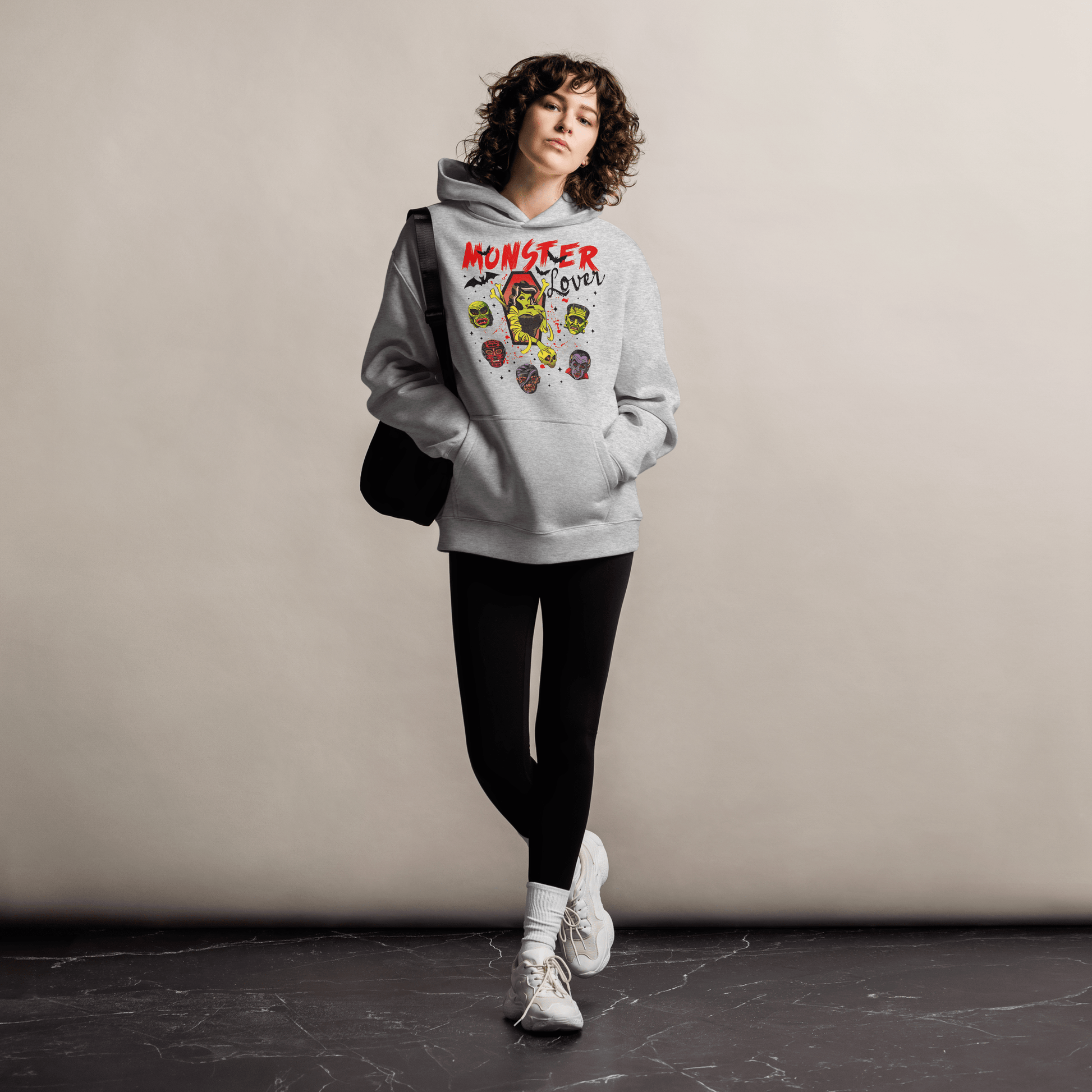 Monster Lover | Oversized Unisex Fleece Hoodie - Syntax & Alchemy