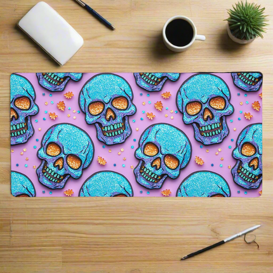 Skull Sparkle | Premium Desk Mat - Syntax & Alchemy