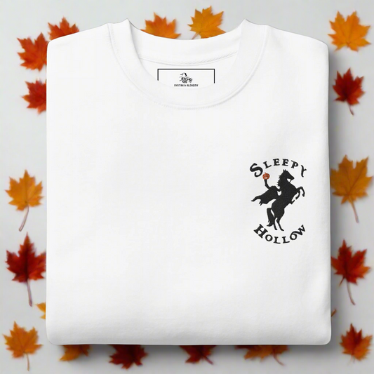 Sleepy Hollow Horseman | Soft-Wash Sweatshirt | Embroidered | Black Variant - Syntax & Alchemy