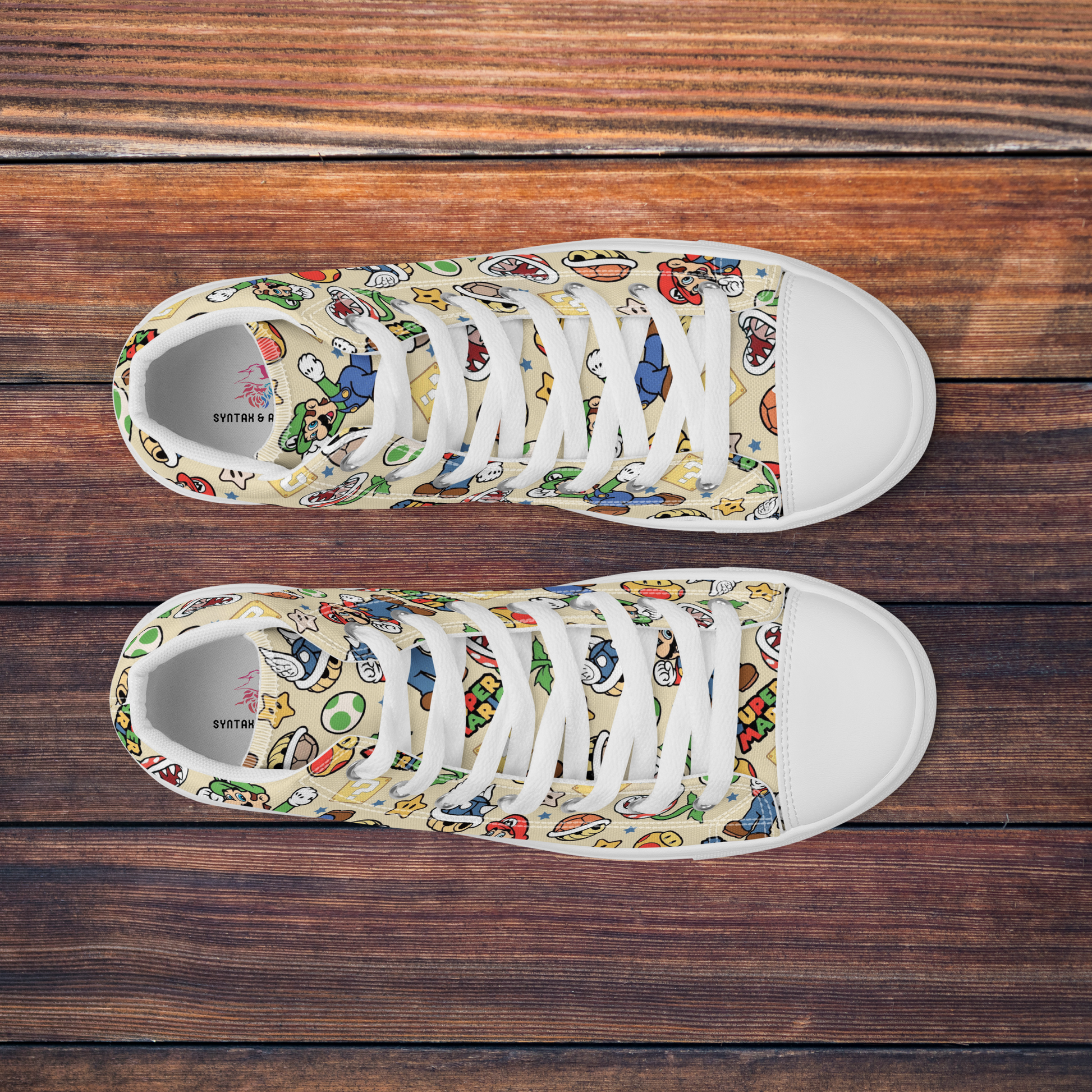 Super Mario Bros 3 | Women & Girls High Top Sneakers - Syntax & Alchemy