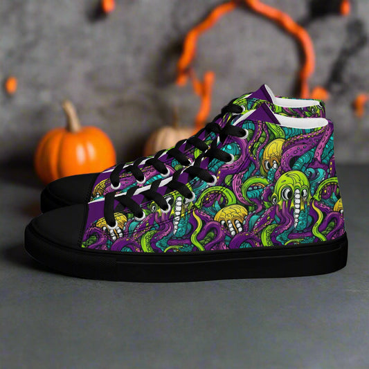 Terror From The Deep | Men & Boys High Top Sneakers - Syntax & Alchemy