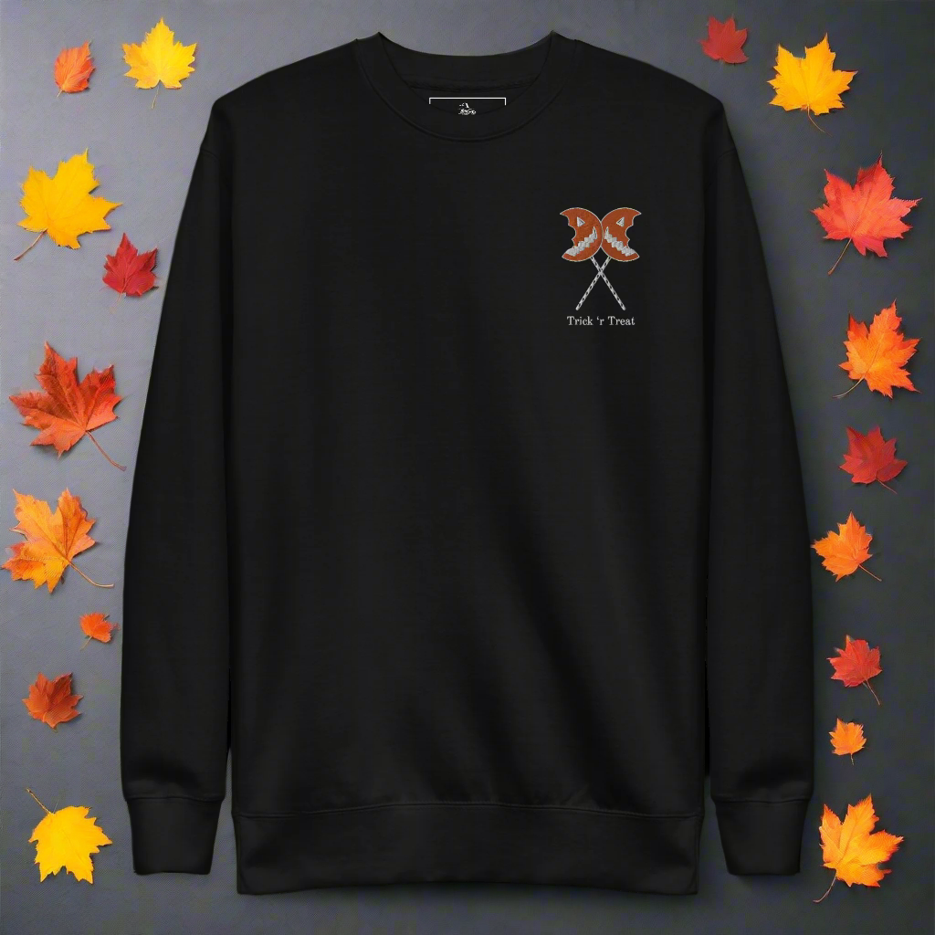 Trick 'r Treat | Soft-Wash Sweatshirt | Embroidered | White Variant - Syntax & Alchemy