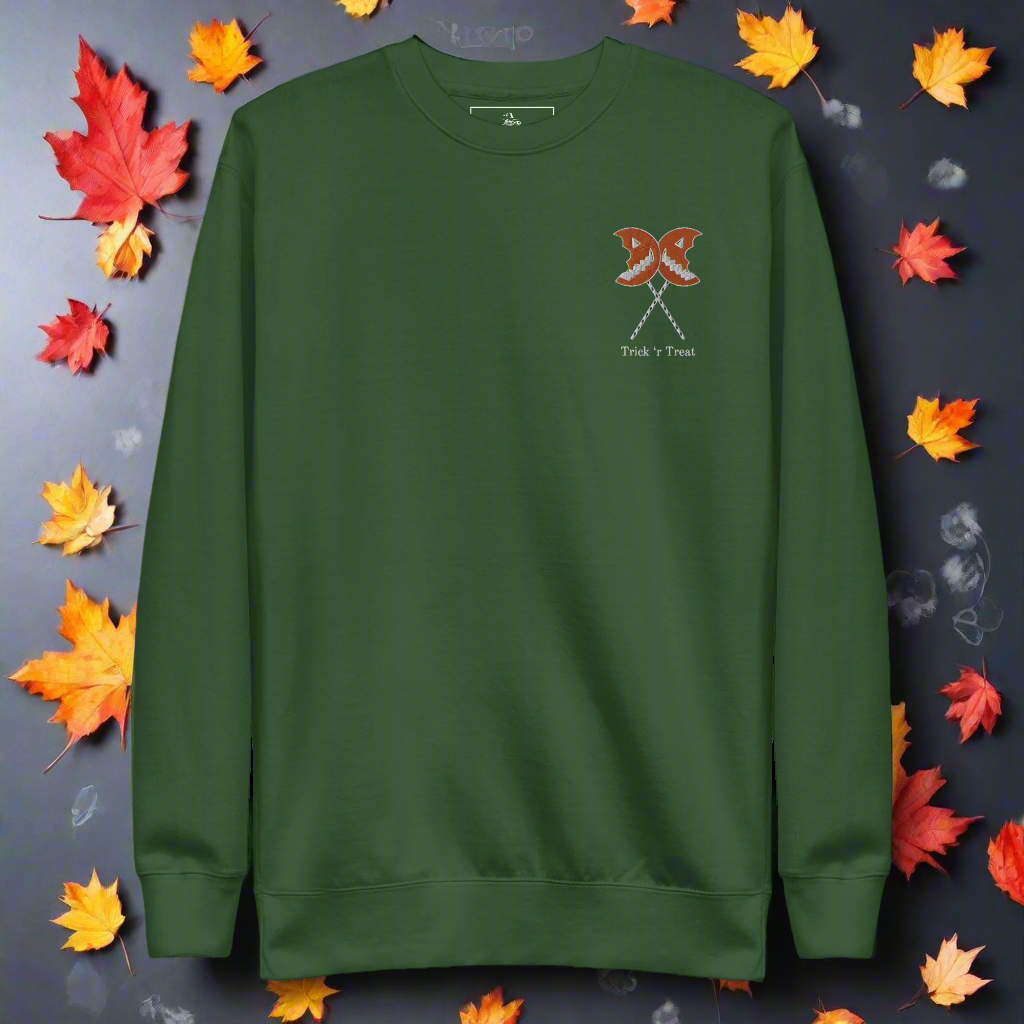 Trick 'r Treat | Soft-Wash Sweatshirt | Embroidered | White Variant - Syntax & Alchemy