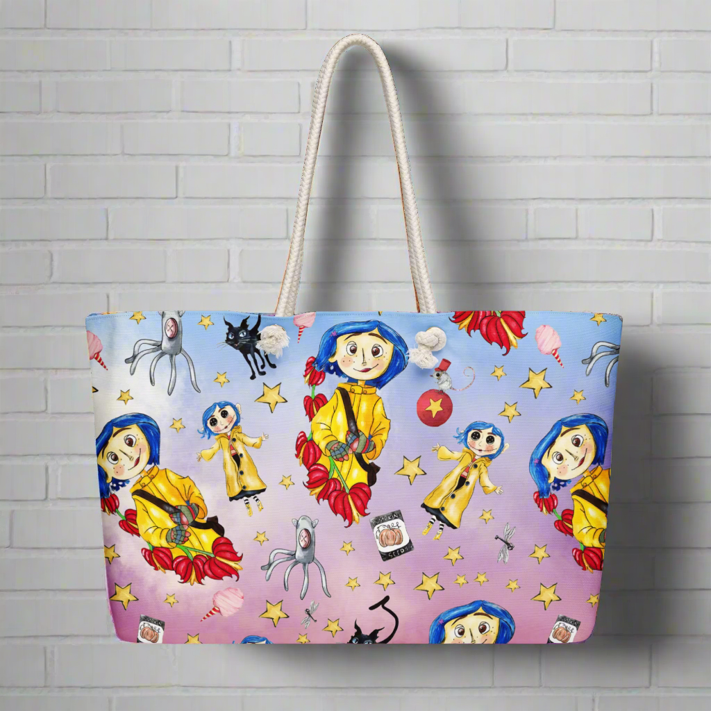 Twitchy Witchy Girl | Oversized Beach Bag | Summer Variant - Syntax & Alchemy