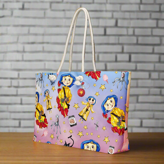 Twitchy Witchy Girl | Oversized Beach Bag | Summer Variant - Syntax & Alchemy