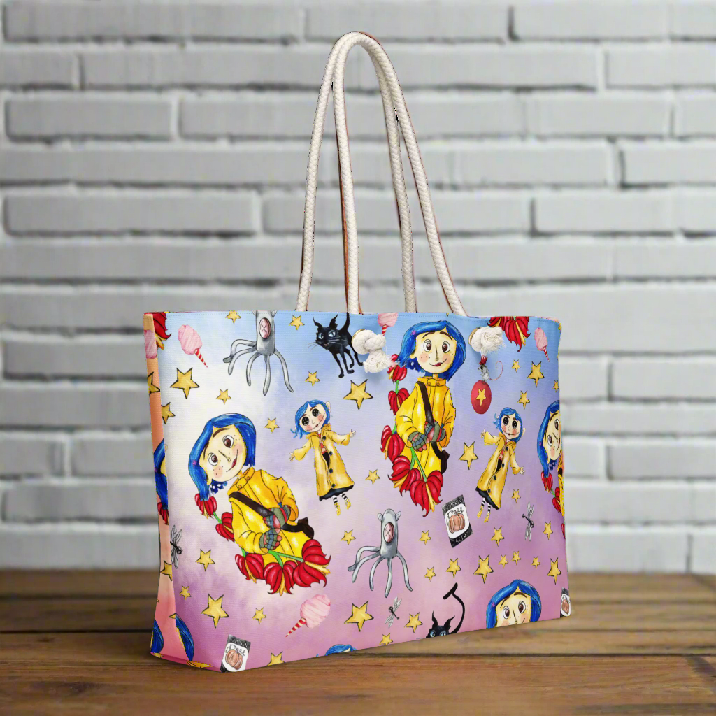 Twitchy Witchy Girl | Oversized Beach Bag | Summer Variant - Syntax & Alchemy