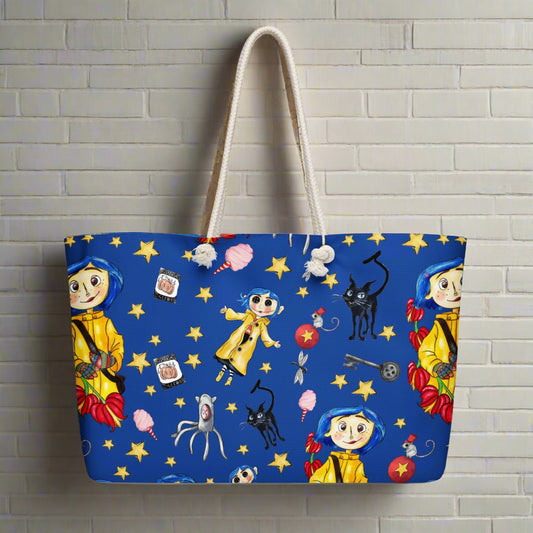 Twitchy Witchy Girl | Oversized Beach Bag - Syntax & Alchemy
