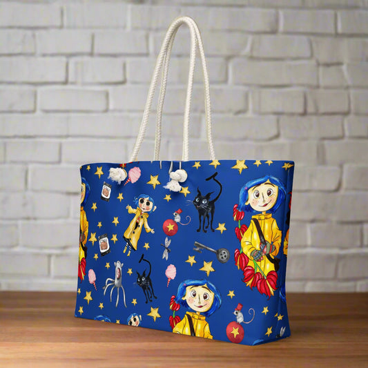 Twitchy Witchy Girl | Oversized Beach Bag - Syntax & Alchemy
