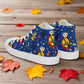 Twitchy Witchy Girl | Women & Girls High Top Sneakers | Blue Variant - Syntax & Alchemy