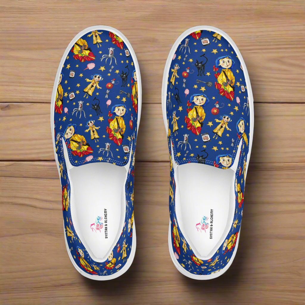 Twitchy Witchy Girl  Women & Girls Slip-On Shoes - Syntax & Alchemy