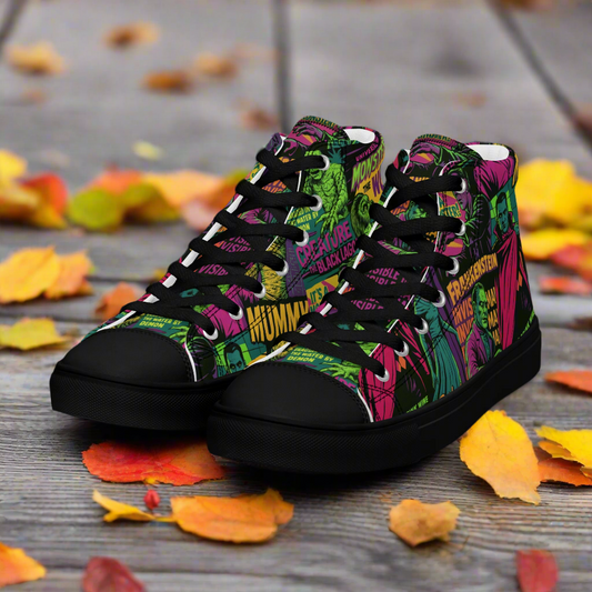 Universal Monsters | Women & Girls High Top Sneakers - Syntax & Alchemy