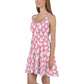 We Are Ghosts | Spandex-Blend Skater Dress | Pink Variant - Syntax & Alchemy