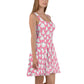 We Are Ghosts | Spandex-Blend Skater Dress | Pink Variant - Syntax & Alchemy