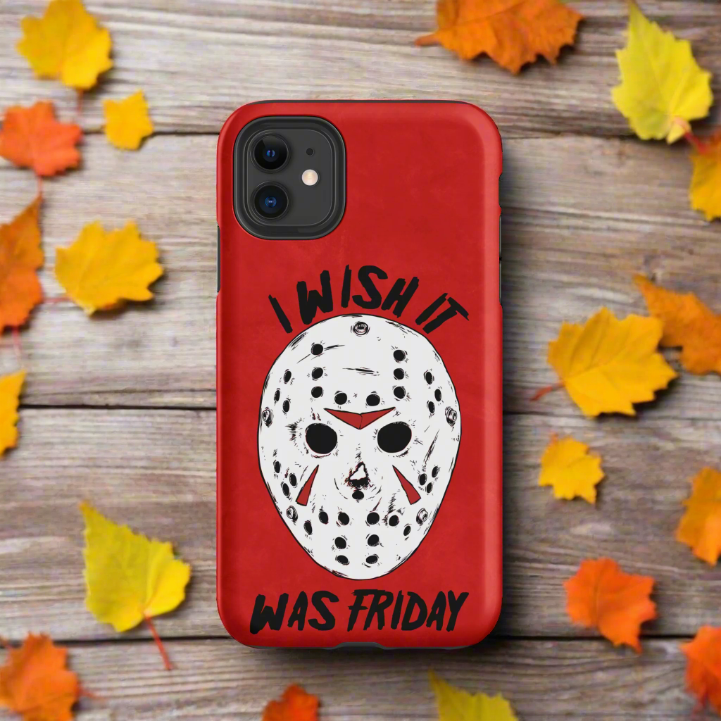 Wish It Was Friday | Tough Case for iPhone® - Syntax & Alchemy - Protect your phone with style using a durable, dual-layered case. The outer shell is made of impact-resistant polycarbonate, while the inner lining sports TPU lining for maximum impact absorption. Keep your phone fashionable and safe all year round!Features:• Polycarbonate outer shell• Thermoplastic Polyurethane TPU inner liner• Dual-layer protection• Precisely aligned port openings• Induction charging compatible