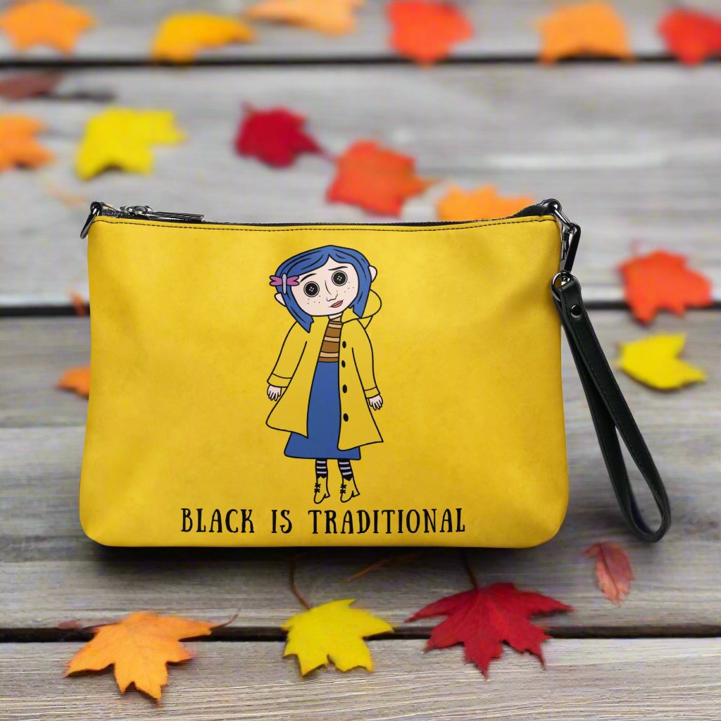 Black Is Traditional | Faux Leather Crossbody Bag | Yellow Variant Crossbody Bags Syntax & Alchemy Default Title  