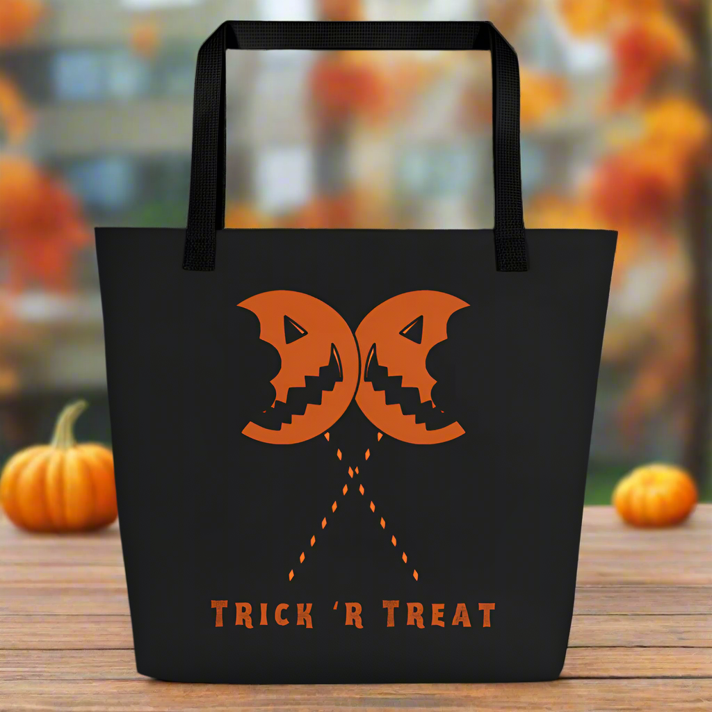 Samhain Trick 'R Treat | Large Tote Bag Tote Bags Syntax & Alchemy   