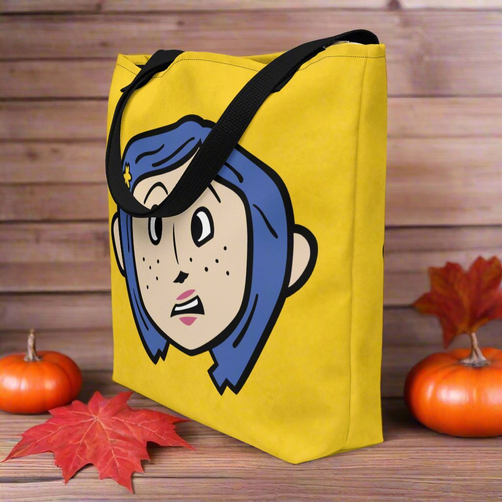 Coraline Unbuttoned Eyes | Large Tote Bag Tote Bags Syntax & Alchemy Default Title  