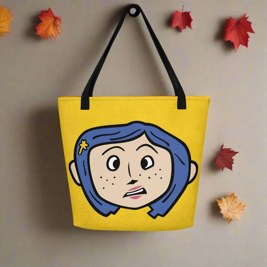 Coraline Double-Sided Eyes | Large Tote Bag Tote Bags Syntax & Alchemy   