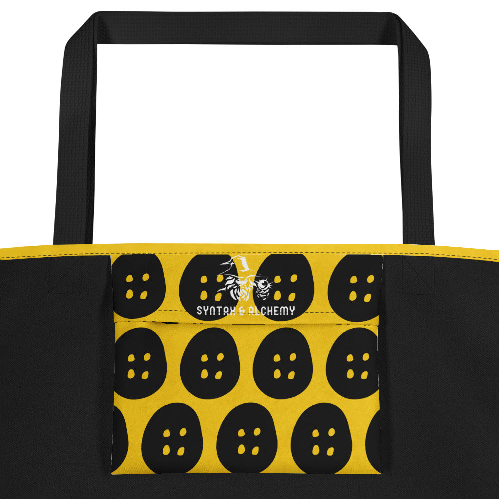 Coraline Button Eyes | Large Tote Bag Tote Bags Syntax & Alchemy   