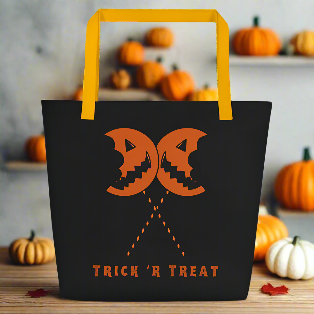 Samhain Trick 'R Treat | Large Tote Bag Tote Bags Syntax & Alchemy   