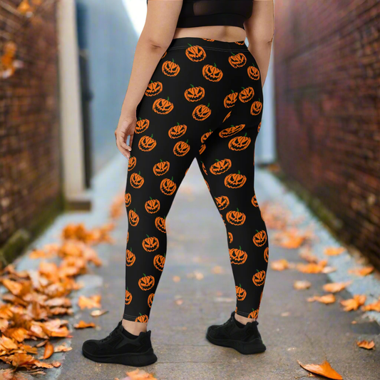 Pumpkin Heads | Soft-Stretch Leggings Leggings Syntax & Alchemy   