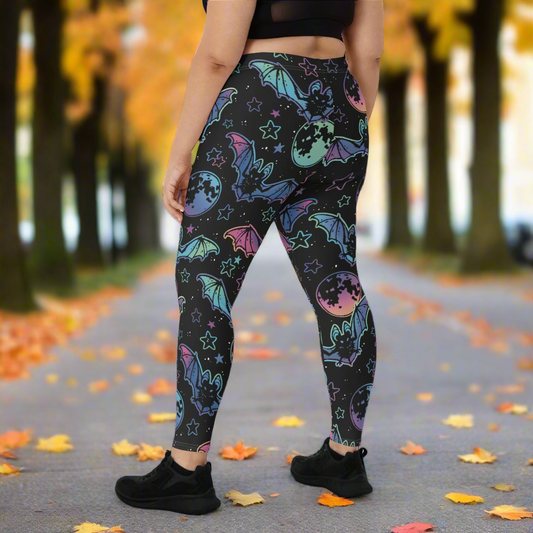 Cosmic Bats | Soft-Stretch Leggings Leggings Syntax & Alchemy   