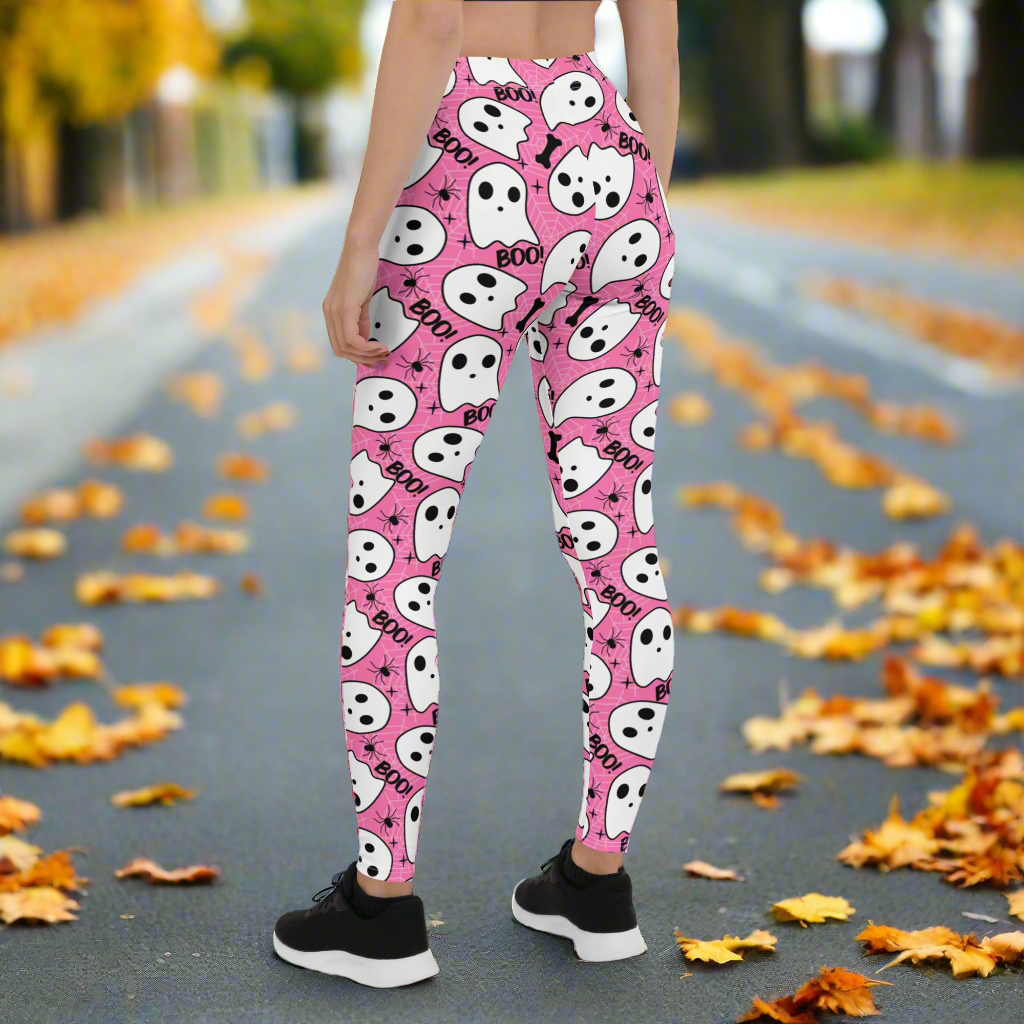 Pink Boo | Soft-Stretch Leggings Leggings Syntax & Alchemy   