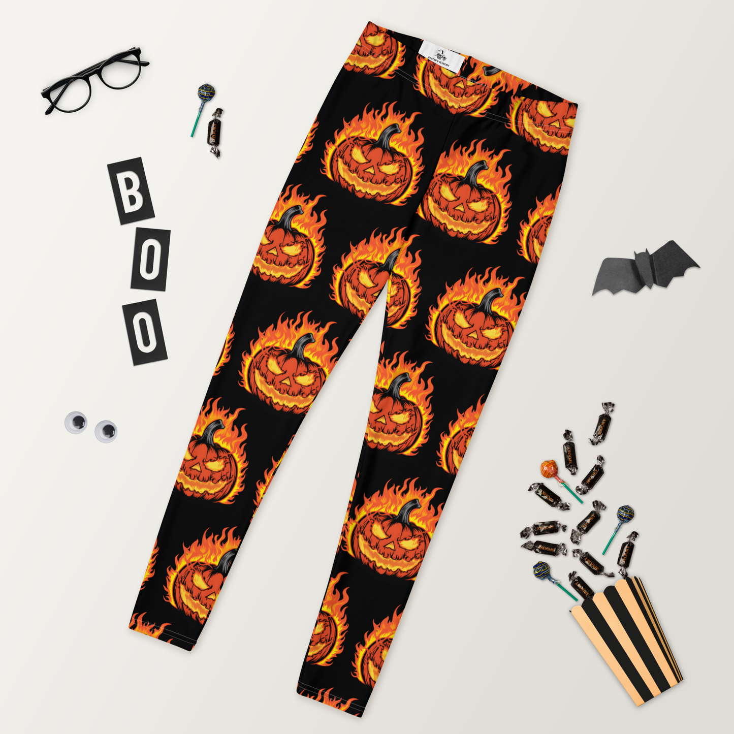 Great Pumpkin Blaze | Soft-Stretch Leggings Leggings Syntax & Alchemy XS  