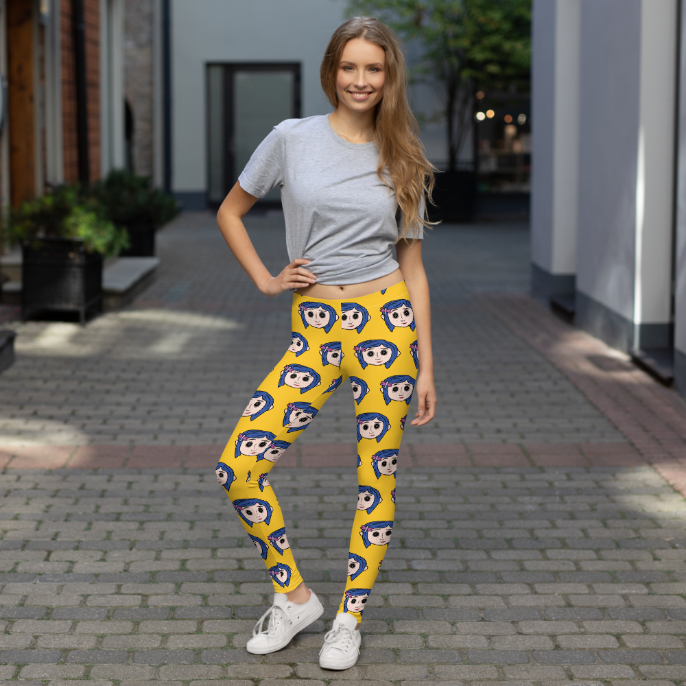 Coraline Button Eyes | Soft-Stretch Leggings Leggings Syntax & Alchemy   