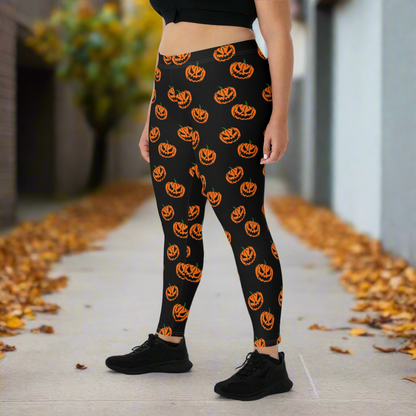 Pumpkin Heads | Soft-Stretch Leggings Leggings Syntax & Alchemy   