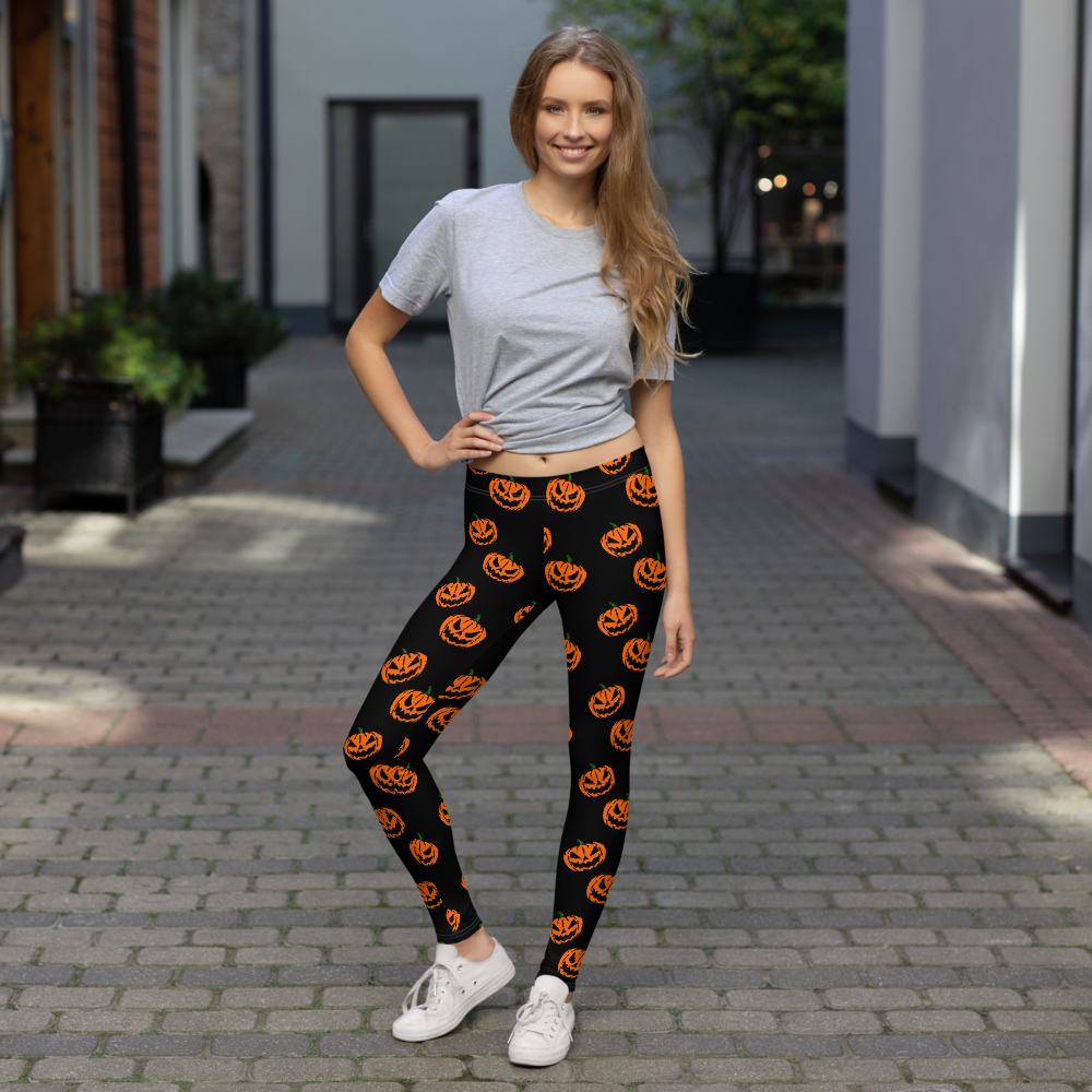 Pumpkin Heads | Soft-Stretch Leggings Leggings Syntax & Alchemy   