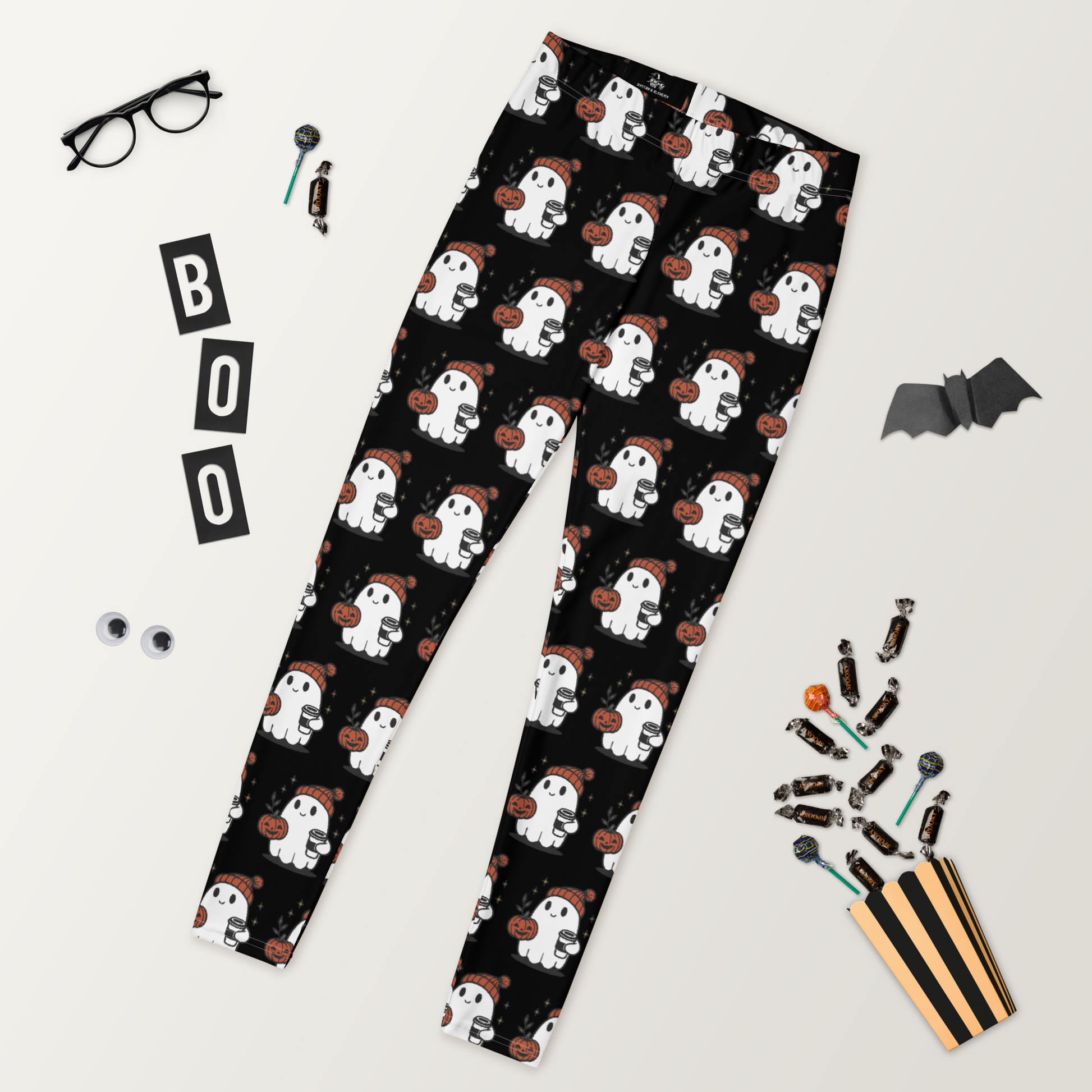 Ghost Hipster | Soft-Stretch Leggings Leggings Syntax & Alchemy XS  