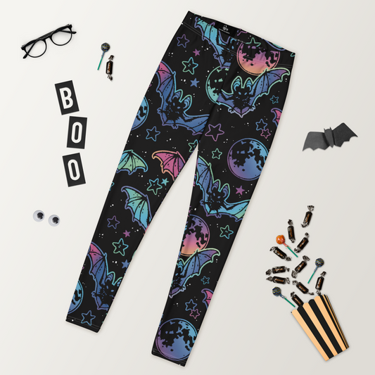 Cosmic Bats | Soft-Stretch Leggings Leggings Syntax & Alchemy XS  