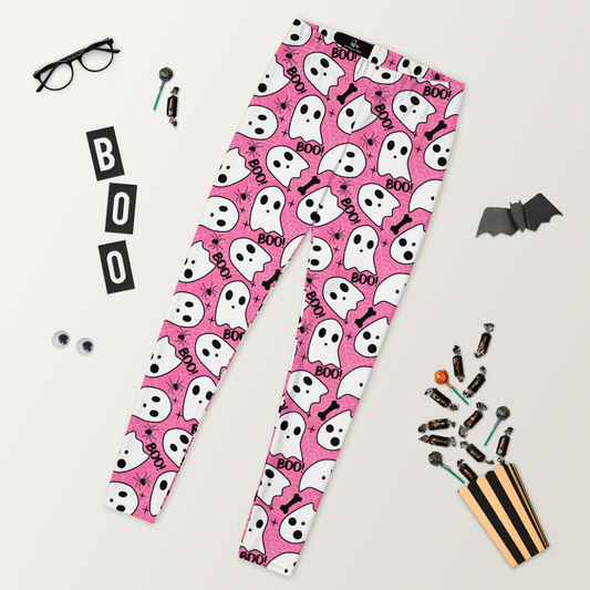 Pink Boo | Soft-Stretch Leggings Leggings Syntax & Alchemy XS  