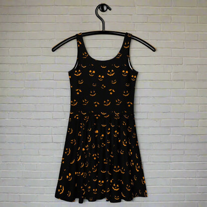 Halloween Smiles | Spandex-Blend Skater Dress Skater Dress Syntax & Alchemy XS  