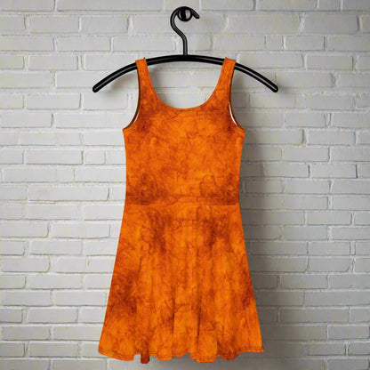 Orange Crush | Spandex-Blend Skater Dress Skater Dress Syntax & Alchemy XS  