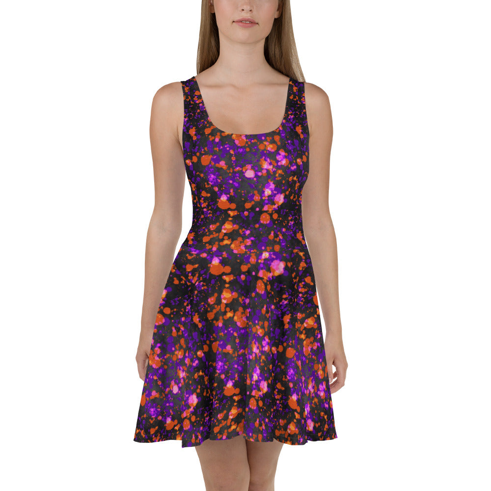 Galactic Halloween | Spandex-Blend Skater Dress Skater Dress Syntax & Alchemy   