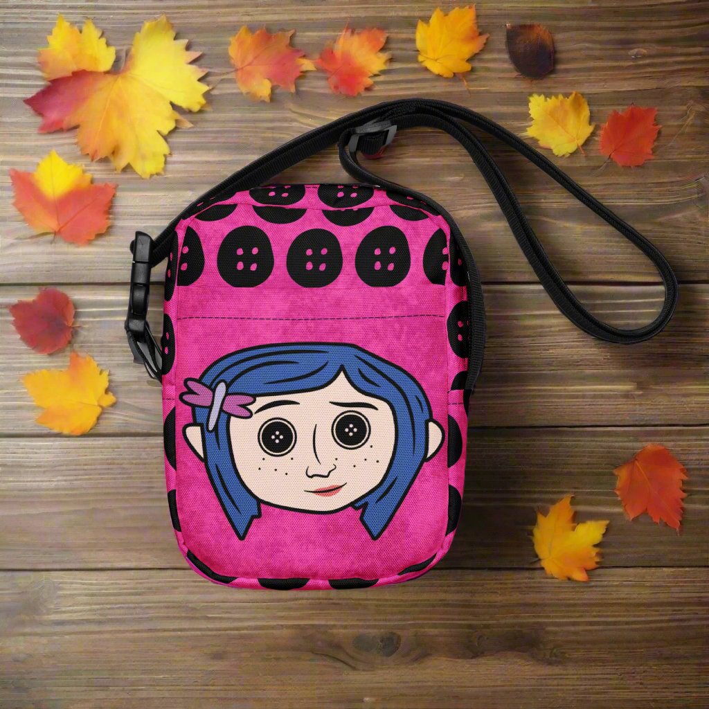 Coraline Button Eyes | Crossbody Bag | Neon Pink Variant Crossbody Bags Syntax & Alchemy Default Title