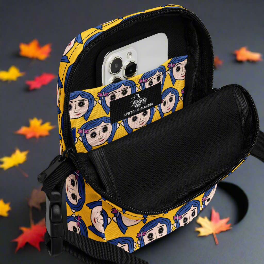 Coraline Button Eyes | Crossbody Bag | All Over Eyes Variant Crossbody Bags Syntax & Alchemy   