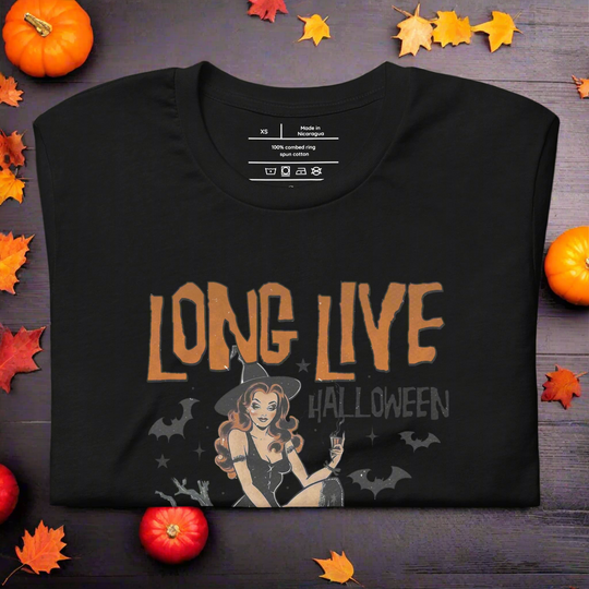 Long Live Halloween | Airlume Cotton T-Shirt - Syntax & Alchemy