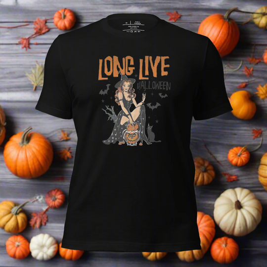 Long Live Halloween | Airlume Cotton T-Shirt - Syntax & Alchemy