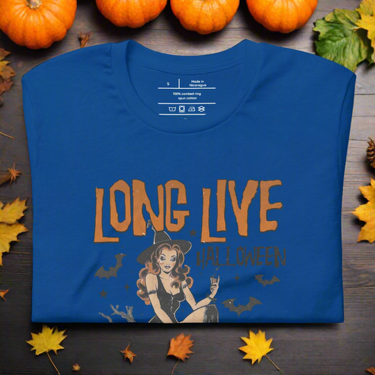 Long Live Halloween | Airlume Cotton T-Shirt - Syntax & Alchemy