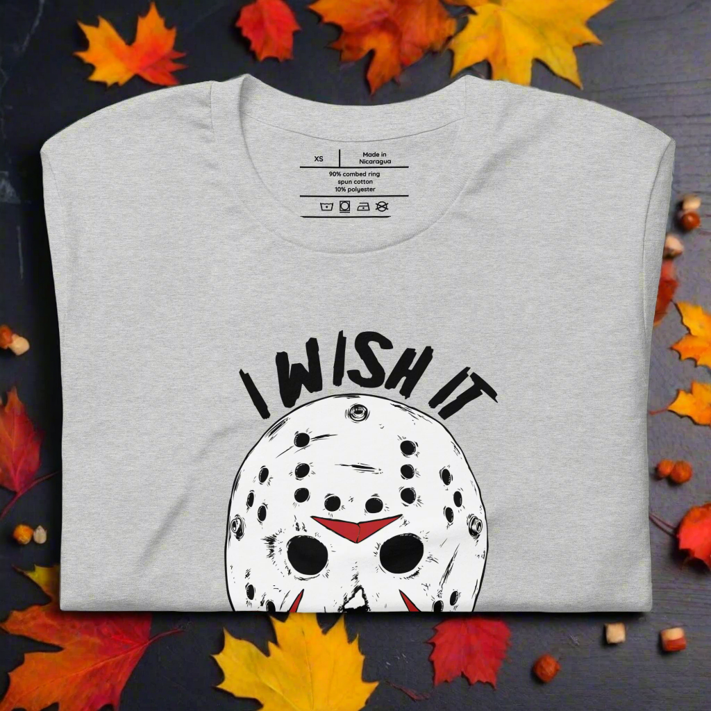 Wish It Was Friday 13th | Airlume Cotton T-Shirt - Syntax & Alchemy