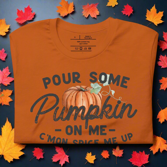 Pour Some Pumpkin | Airlume Cotton T-Shirt - Syntax & Alchemy