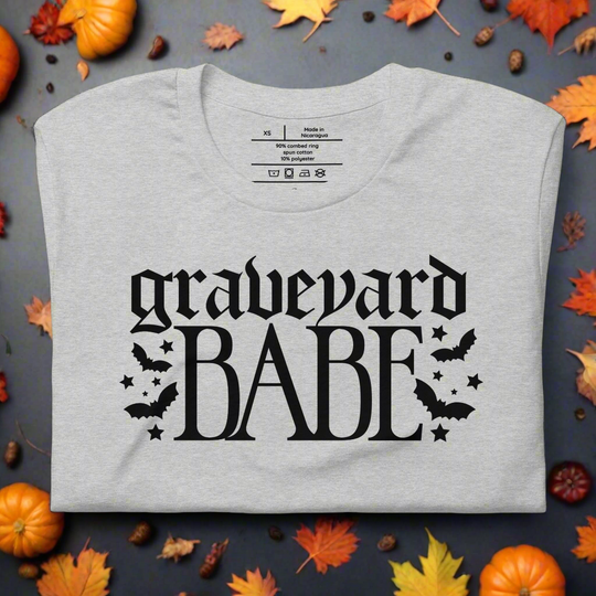 Graveyard Babe | Airlume Cotton T-Shirt - Syntax & Alchemy