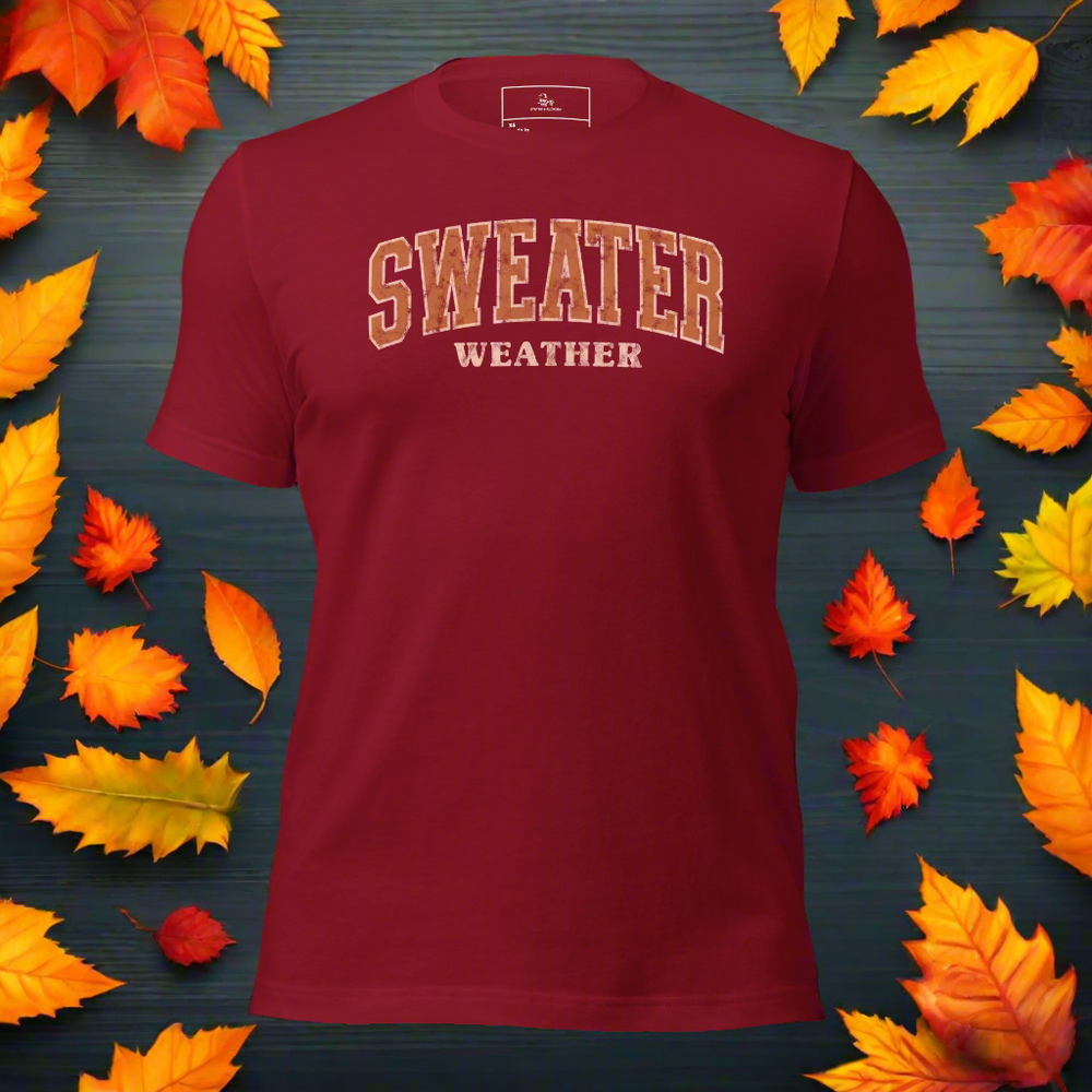 Sweater Weather | Airlume Cotton T-Shirt - Syntax & Alchemy