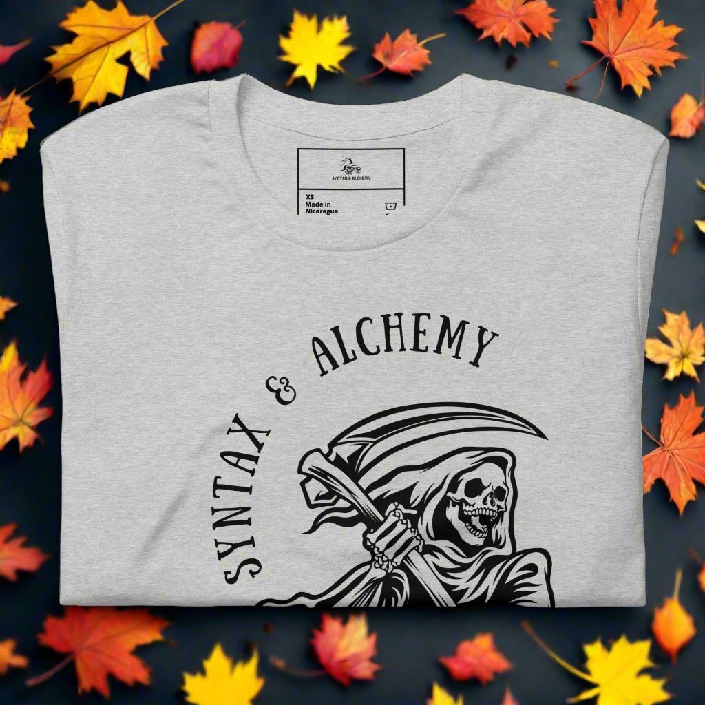 Grim Syntax | Airlume Cotton T-Shirt Women's T-Shirt Syntax & Alchemy Athletic Heather XS 